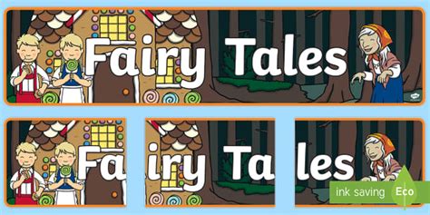 Fairy Tales Display Banner Professor Feito Twinkl