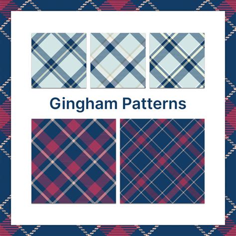 Massive Gingham Patterns Bundle 40 Items MasterBundles