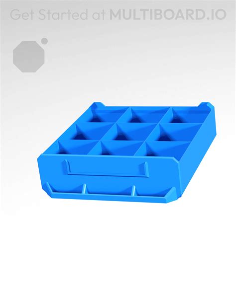 3x1x3 Deep Grid Divided Multibin Simple Drawer 3d Model By