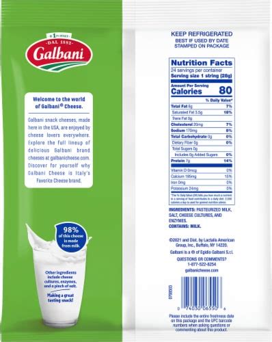 Galbani Mozzarella String Cheese 24 Ct 1 Oz Each Frys Food Stores