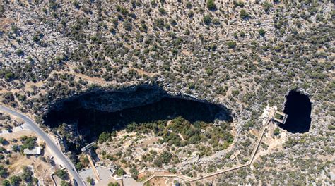 Heaven And Hell Are Two Large Sinkholes There Is A Chapel In Paradise