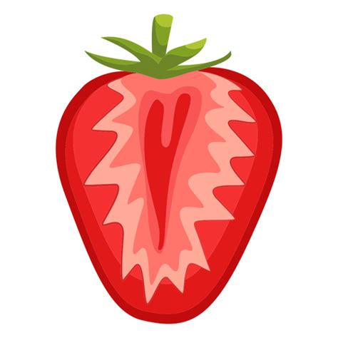 Sliced Strawberry Illustration Transparent Png And Svg Vector File