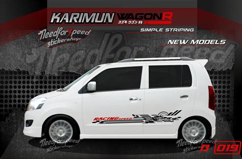 Stiker Striping Cutting Karimun Wagon R Simpel Variasi Racing