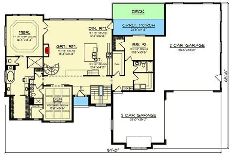 Rambler Floor Plans With Basement Eplans Craftsman House Plan