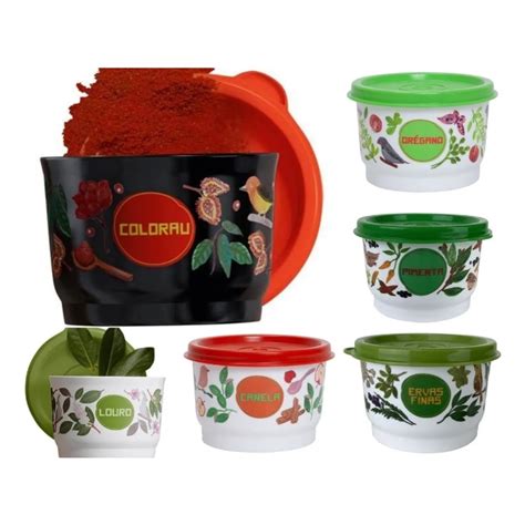 Linha Potinho Floral M Tupperware Original Shopee Brasil