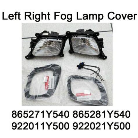 New Oem LH RH Fog Lamp Cover Connector 6Pcs Set For Kia Picanto 15 17