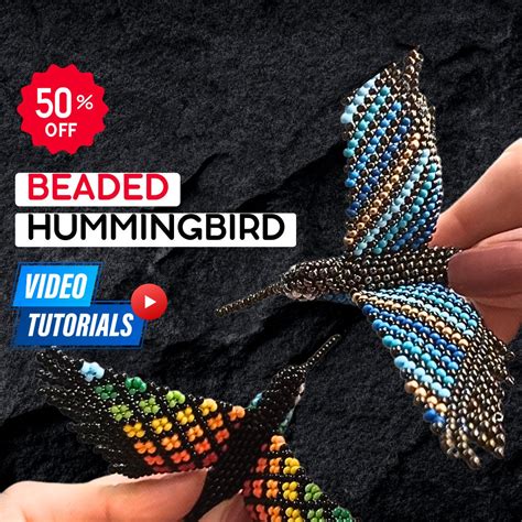 Beaded Hummingbird Pattern Video Tutorial Beading Patterns Beaded