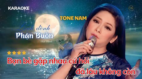 Karaoke L Nh Nh Ph N Bu N Tone Nam Youtube