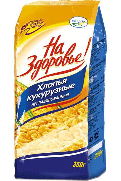 Хлопья "На здоровье!" кукурузные неглазированные - «Нравятся больше ...