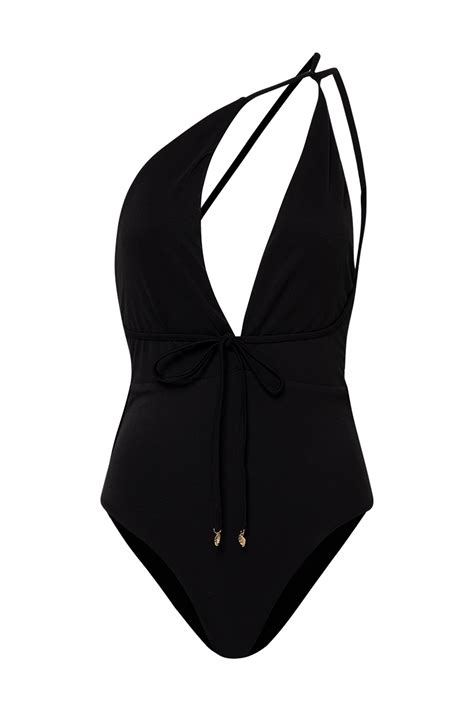 Black Toscana One Piece Oleaje Swimwear