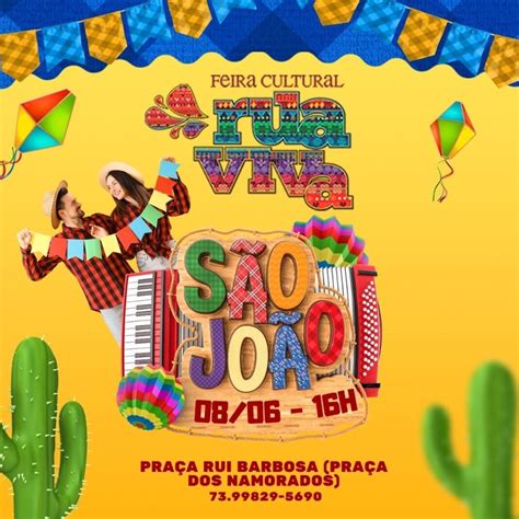 Feira Cultural Rua Viva celebra São João forró e tradição na Praça