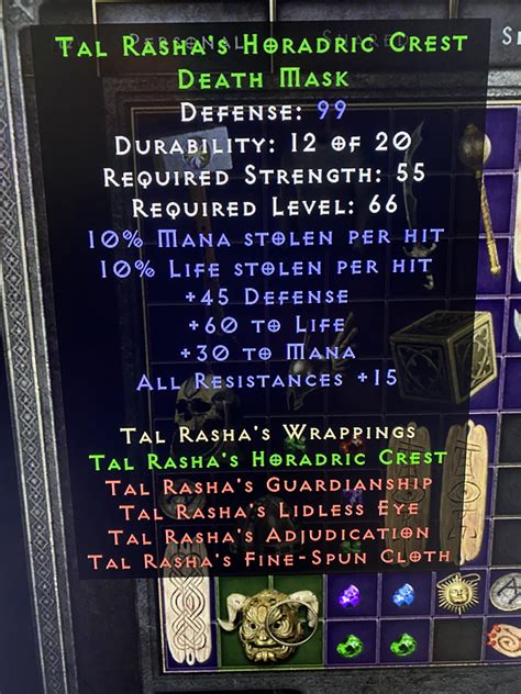 Can I Get Immortal Kings Armor And Belt For Tal Rashas Helm R
