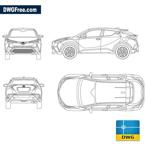 Toyota RAV4 2023 Free CAD Blocks DWG File CarCadBlocks 47 OFF