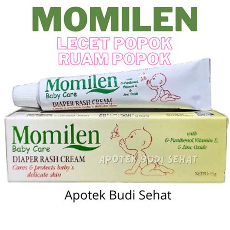 Jual Momilen Diaper Rash Baby Care Salep Ruam Bayi Krim Ruam Popok Bayi