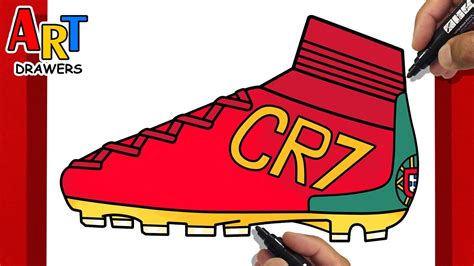 How To Draw Cristiano Ronaldo Boot Portugal Cr Ur Cristiano