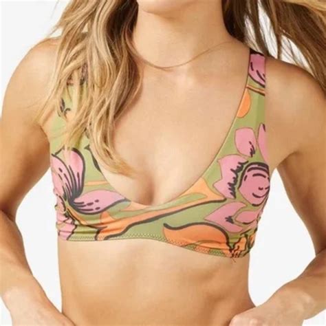 Seea Swim New Seea Brasilia Reversible Bikini Bottom Freya Floral