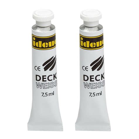 Idena Aquarellfarbe Idena Deckweiß 2 Tuben A 75ml Direkt Auf Malgrund