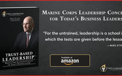 TRUST-BASED LEADERSHIP — Marine Corps Leadership Concepts for Today’s ...