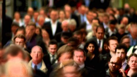 Busy Business People Walking Crowded Streets In London Hd And 4k Stock