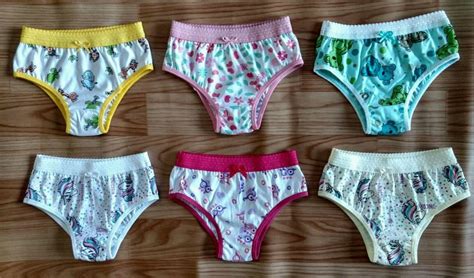 Kit de Calcinha infantil de algodão cós estampada no Elo Maisbella Lingerie D