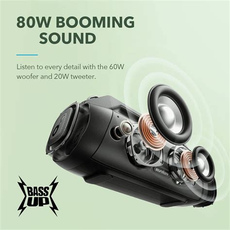 Soundcore Motion Boom Plus Portable Outdoor Speaker 80W Booming Sound