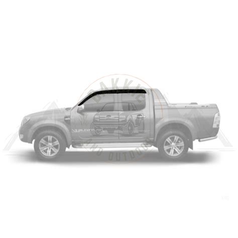 Ford Ranger T5 09 12 Weather Guards Gloss Black Dc Bakkie And Outdoor