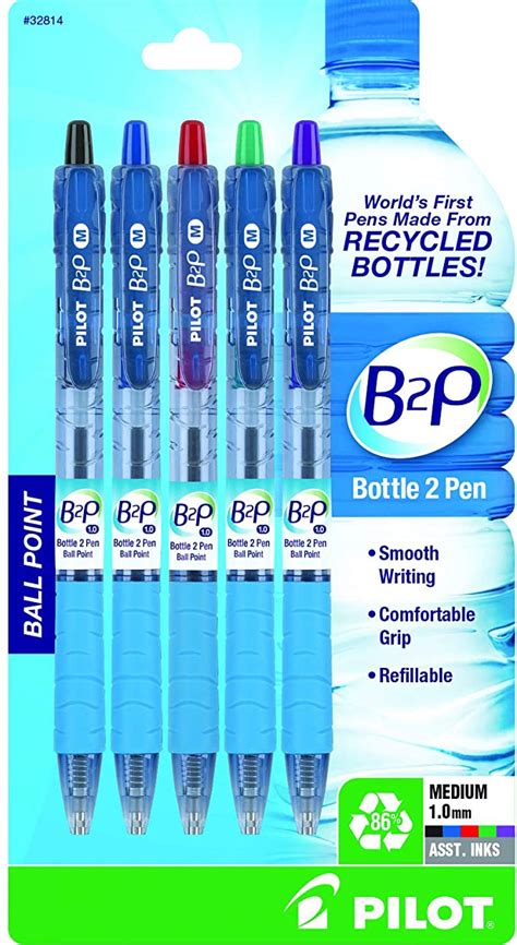 Pilot B2p Bottle To Pen Refillable And Retractable Ball Point Pen Made