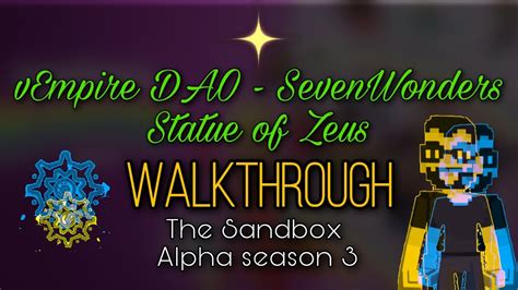 VEmpire DAO SevenWonders Statue Of Zeus The Sandbox Alpha Season