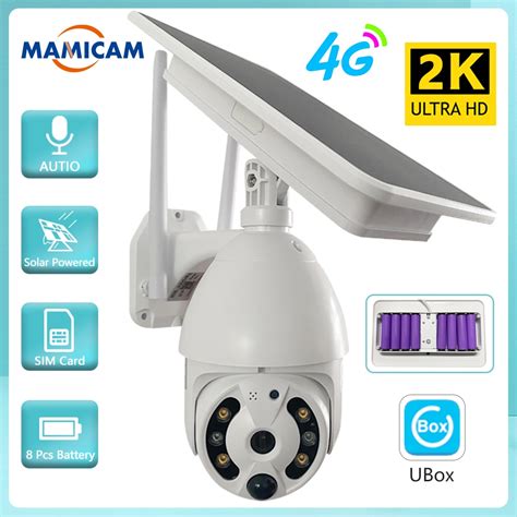 4G SIM Card Solar Camera 4MP Wifi Outdoor Wireless Video Surveillance