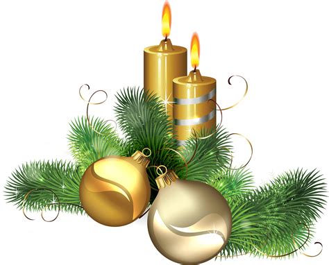 Christmas Candles Png Image