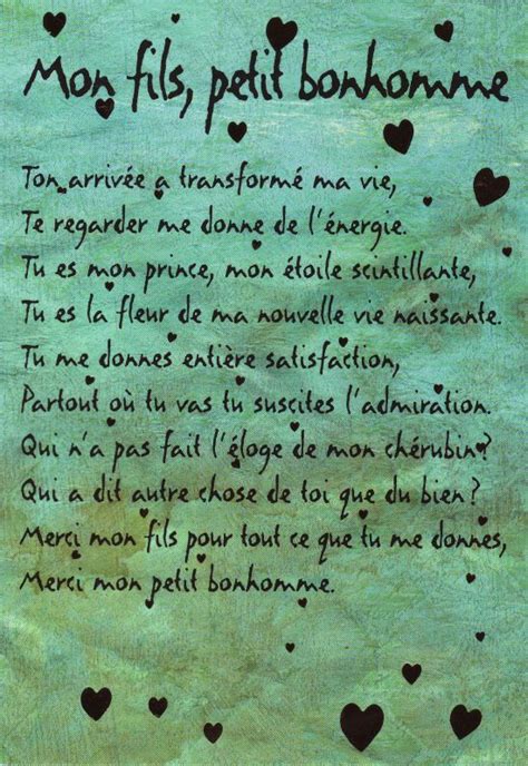 Poeme Pour Mon Fils Poeme Pour Mon Fils Citations Pour Mon Fils