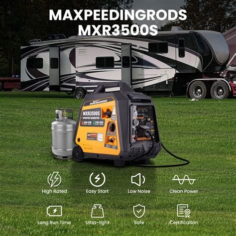 Snapklik Maxpeedingrods Watt Dual Fuel Inverter Generator