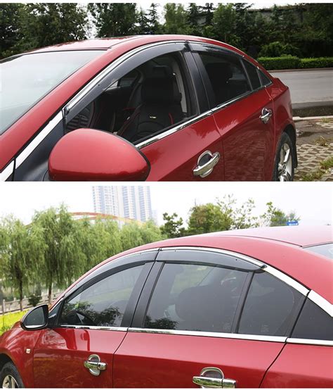 For Chevrolet Cruze 2009 2013 ABS Plastic Window Visor Sun Guard Covers