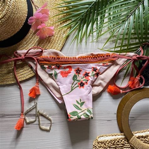 Maaji Swim Rapsodia X Maaji Beaded Skimpy Ruched Tie Side Bikini