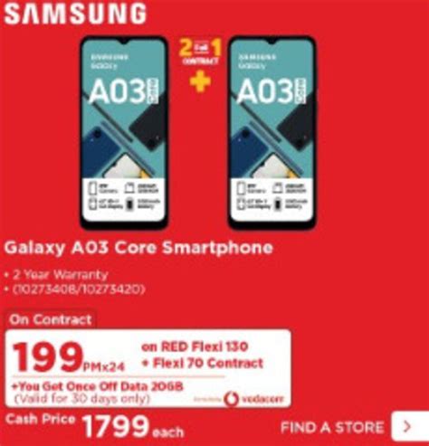 Samsung Galaxy A03 Core Offer At Hifi Corp