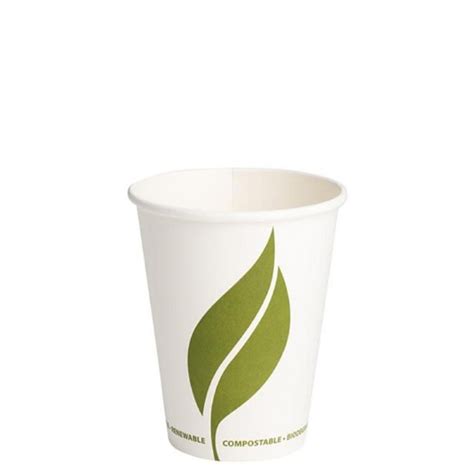 Compostable Single Wall Paper Hot Cup 8oz Enviroware James Kidd