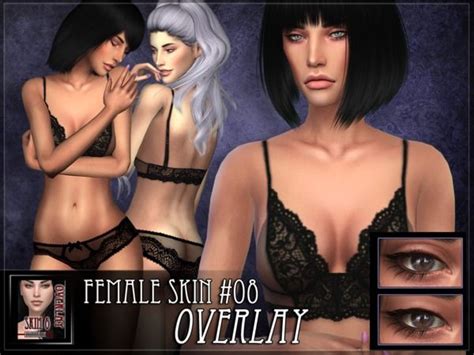 RemusSirion S R Skin 8 FEMALE OVERLAY The Sims 4 Skin Female Sims 4