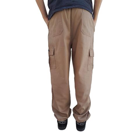 Calça Cargo Masculina 6 Bolsos Skate Militar Cáqui Netshoes