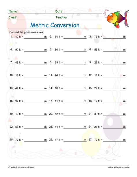 Grade 6 Measurement Worksheets Free And Printable K5 Learning