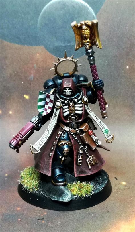 Dark Angels Primaris Interrogator Chaplain By Raff Dark Angel Black