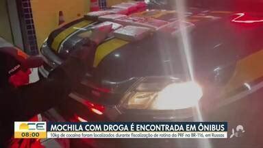 Bom Dia Ceará Passageiro de ônibus é preso cocaína na mochila em