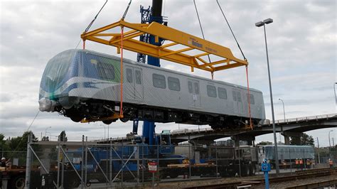 The first new Canada Line train arrives and new escalator opens! - The ...