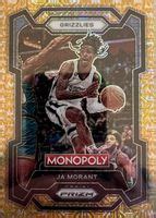 Ja Morant 2023 Prizm Monopoly 44 Gold Millionaire Shimmer 500 PSA 10