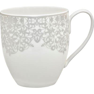 Denby Monsoon Filigree Silver Large Mug