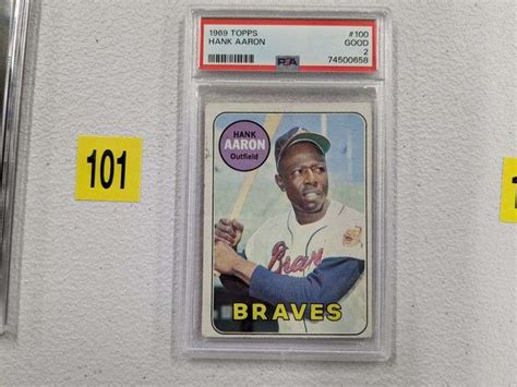 Topps Hank Aaron Graded Psa South Auction