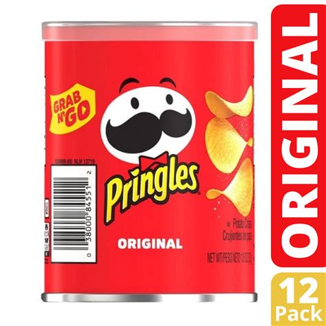 Pringles Potato Crisps Chips Original Flavored Salty Snack Lunch Food