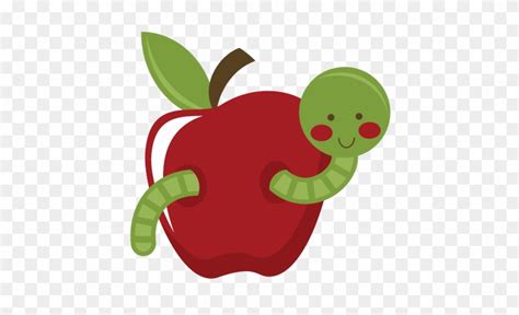 Tiny Worm Clipart Apple And A Worm Free Transparent PNG Clip Art