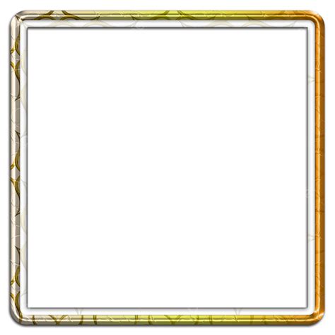 High Quality Square Shape Border Frame With Gold Pattern Border