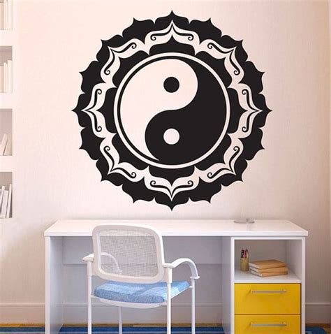 Chinese Feng Shui Yin Yang Wall Decal Art Decor Sticker Yin Yang Wall