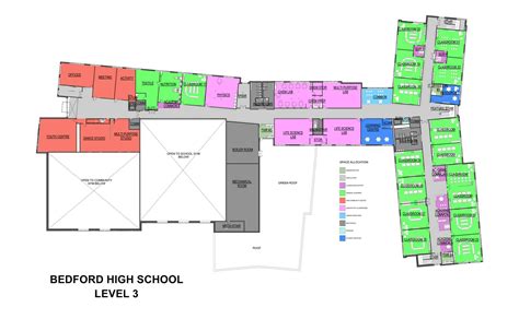 Bedford High School: Updated Floor Plan Level 3